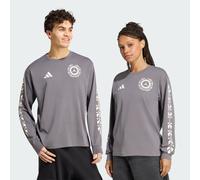 adidas Unisex Mercedes - Amg Petronas Formula 1 Team Silver Arrows Longsleeve Shirt, Granite/Off White, S
