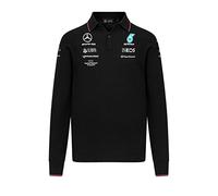 Mercedes AMG Petronas Formula One Team - 2023 Team Longsleeve Knitted Polo - Black - Men - Size: 3XL