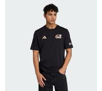 Adidas Mercedes-amg Petronas F1 Team George Russell Las Vegas Short Sleeve T-shirt Black S Men