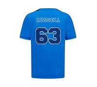 Mercedes AMG Petronas Formula One Team - George Russell Sports T-Shirt - Blue - Men - Size: XS