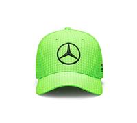 Mercedes AMG Petronas Formula One Team - Kids 2023 Lewis Hamilton Driver Cap - Neon Green - Size: One Size