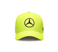 Mercedes AMG Petronas Formula One Team - Kids 2023 Lewis Hamilton Driver Cap - Neon Yellow - Size: One Size