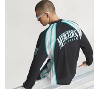 Adidas Mercedes-amg Petronas F1 Team Las Vegas Long Sleeve T-shirt Black S Men