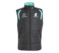 adidas Men's Mercedes - Amg Petronas Formula 1 Team Mechanics Vest Coat, black/grey two, S