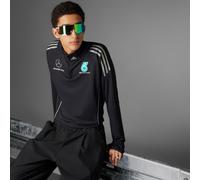 adidas Men's MERCEDES - AMG PETRONAS FORMULA ONE TEAM MECHANICS TOP MEN, Black/Reflective Silver, S