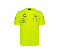 Mercedes AMG Petronas Formula One Team - Official Formula 1 Merchandise - 2022 Team Set Up T-Shirt - Yellow - S