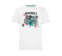 Mercedes AMG Petronas Formula One Team - Official Formula 1 Merchandise Collection - George Russell #63 T-Shirt - White - Size: M