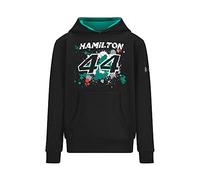 Mercedes AMG Petronas Formula One Team - Official Formula 1 Merchandise - Lewis Hamilton Kids #44 Hoodie - Black - XXS (5/6 Years)