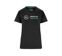 Mercedes AMG Petronas Formula One Team - Official Formula 1 Merchandise - Womens Large Logo T-Shirt - Black - L