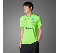 Mercedes AMG Petronas adidas F1 2025 Team Set Up T-Shirt - Lime