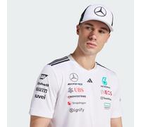 adidas Unisex Mercedes - AMG Petronas Formula ONE Team Snapback Star Trucker Cap, White/Black, XS