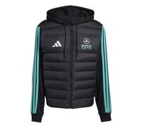 adidas Men's MERCEDES - AMG PETRONAS FORMULA 1 TEAM DNA PUFFER JACKET, black/semi mint rush, S