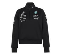 Mercedes AMG women's 1/4 zip sweatshirt Petronas Formula One Team Engineers Noir L