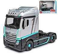 Mercedes-Benz Actros Gigaspace Silver Black Formula 1 Design 4th Generation From 2011 1/43 Burago Model Car