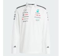 Mercedes-Benz by adidas Men's Long Sleeve Polo Shirt Team Size S White AMG F1