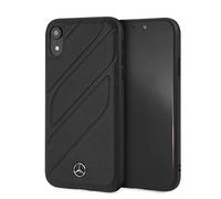 Mercedes-Benz Case for iPhone XR Genuine Leather Phone Case New Organic I Black | Easy Snap-On | Drop Protection | Officially Licensed