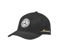 Mercedes-Benz Classic Cap, Black, Adjustable Size, 100% Cotton, Everyday & Leisure, All Season, Metal Clasp, Crystal Decorated