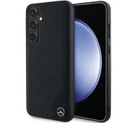 Mercedes Benz Debossed Line with MagSafe Star Logo Case for Galaxy S24 Black