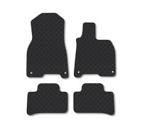 Mercedes-Benz EQE (2022+) Rubber Car Mats Accessories Tailored Fit Compatible Accessory Waterproof Protection Non-Slip Floor Mats Full Coverage Durable Front Rear Set Coverage with Clips