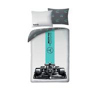 Mercedes-Benz F1 Single Duvet Cover Set EU Size Formula Cars 100% Cotton Bedding