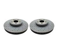 Mercedes-Benz Genuine AMG Front Brake Discs Pair Vented for E-Class W213 OEM Bonded Brake Disc Set A0004218700 High-Performance Braking Original Replacement Part