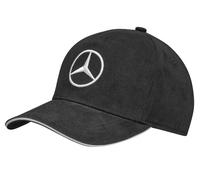 Mercedes-Benz Genuine Black Cotton Cap Unisex Star Logo Adjustable B6695453164