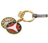 Mercedes-Benz Genuine Key Ring Sindelfingen Flat Gold-Plated Brass 9cm B66041523