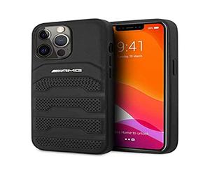 Mercedes-Benz Mercedes AMG iPhone 13/13 Pro Hard Case Genuine Leather Black x