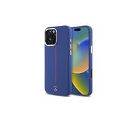 Mercedes Benz Silicone Red Stripe Case with MagSafe for iPhone 16 Pro Max 6.9" Navy Blue - MEHMP16X23SUMRV