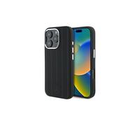 Mercedes Benz Silicone Vertical Tonal Stripes Case with MagSafe for iPhone 16 Pro Max 6.9" Black - MEHMP16X23SUVSK