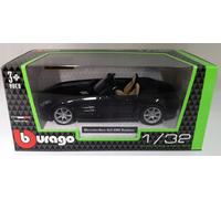 Mercedes-Benz SLS AMG Roadster Car Model Diecast Black 1:32 Scale Bburago