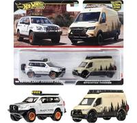 HOT WHEELS '05 TOYOTA LAND CRUISER PRADO AND MERCEDES-BENZ SPRINTER TOURER HRR76