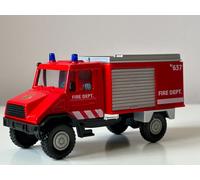Mercedes-Benz Unimog Fire Brigade Car Truck Model Diecast Welly Urban Spirit