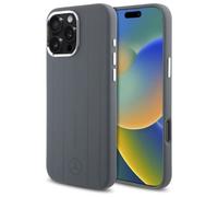 Mercedes Benz Silicone Vertical Tonal Stripes Case with MagSafe for iPhone 16 Pro Max 6.9" Grey - MEHMP16X23SUVSA