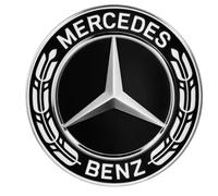 Mercedes Benz Wheel Hub Cover 71.8 Mm Star Laurel Wreath Black Classic