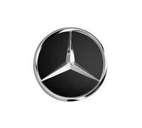 Mercedes Benz Wheel Hub Cover Hub Cap 66.8 Mm Raised Star Black