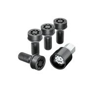 Mercedes-Benz Wheel Lock Lug Nut Set Steel Black M14 x 1.5 x 44 4pcs