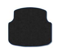Mercedes C Class (2007-2014) [Saloon] Only Suitable for Saloon Models with None Folding Rear Seats Boot Liner Premium Tufted Carpet Tailored Fit Car Floor Boot Mat Blue Binding Protector Durable
