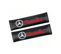 Mercedes Car Seat Belt Cover Safety Shoulder Strap Pad Carbon Fiber
