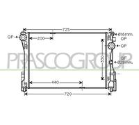 MERCEDES C-CLASS Radiator (1.6/1.8/2.0/3.5 Petrol & 2.2/3.0 Diesel Models) 11-14