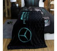 Mercedes F1 Fleece Throw - Black - 150x100cm