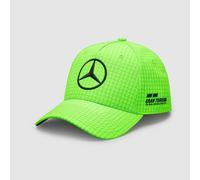 Mercedes F1 Formula One Cap Lewis Hamilton Green Houndstooth Hat - Youth 6-12