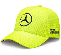 Mercedes F1 Formula One Team Mens Cap Lewis Hamilton Neon Yellow Houndstooth Hat