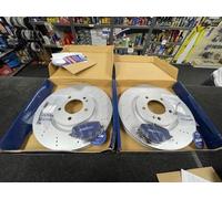 MERCEDES G- WAGON W463 G63 4X4 2018-24 2 REAR BRAKE DISC BRAKE PADS 370MM