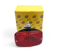 HELLA 2NE 001 423-011 Rear Fog Light - Halogen - 12/24V - Round - mounting - Lens Colour: Red - Plug: Blade Terminal - Rear/left/right