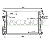 PRASCO ME328R002 Engine radiator