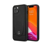 Mercedes iPhone 13 Mini Case, Black - Leather Urban Line