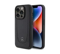 Mercedes Leather Urban Hard Case for iPhone 15 Pro 6.1" Black