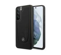 Mercedes leather hard case, black - Samsung Galaxy S22 Plus
