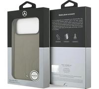 Mercedes Leather The Move Case with MagSafe for iPhone 17 Pro Max 6.9" Taupe